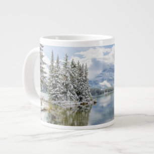 Nationalpark Banff im Winter Jumbo-Tasse