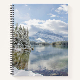 Nationalpark Banff im Winter Notizbuch