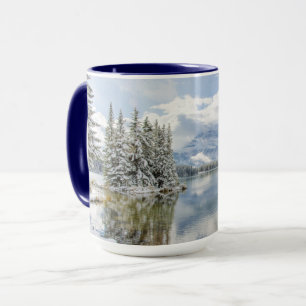 Nationalpark Banff im Winter Tasse