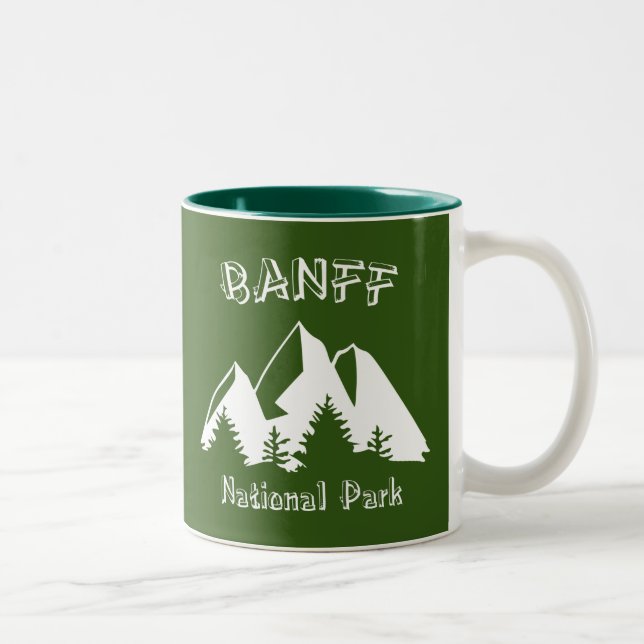 Nationalpark Banff Zweifarbige Tasse (Rechts)