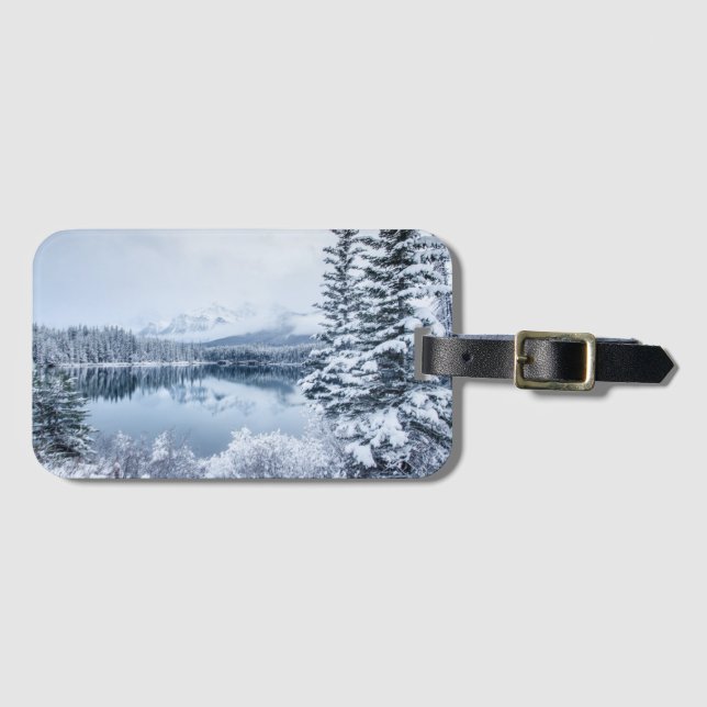 Nationalpark Banffs im Winter Gepäckanhänger (Vorderseite (Horizontal))