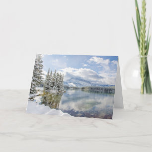 Nationalpark Banffs im Winter Karte