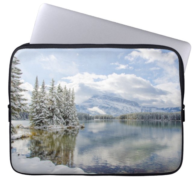 Nationalpark Banffs im Winter Laptopschutzhülle (Vorderseite)