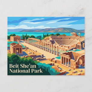 Nationalpark Beit She'an Israel Postkarte