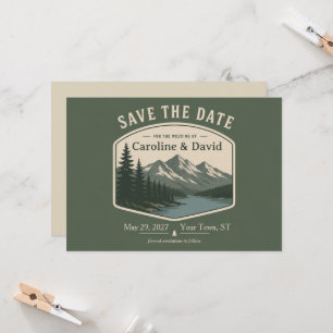 Nationalpark Bergsee Hochzeit Save the Date Einladung