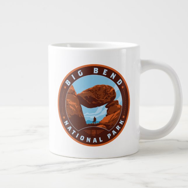 Nationalpark Big Bend Jumbo-Tasse (Rechts)