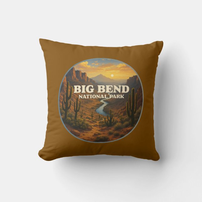 Nationalpark Big Bend Kissen (Vorderseite)
