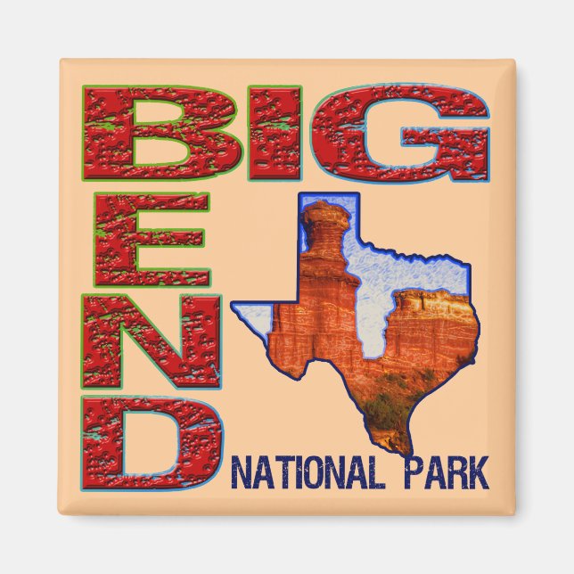 Nationalpark Big Bend Magnet (Vorne)