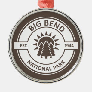 Nationalpark Big Bend Ornament Aus Metall