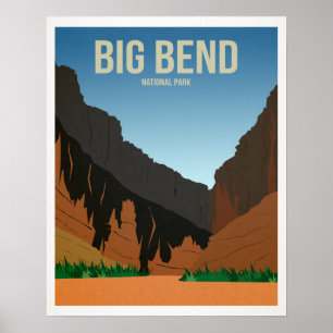 Nationalpark Big Bend Poster