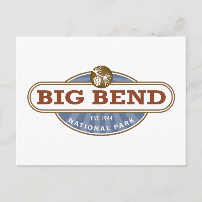 Nationalpark Big Bend Postkarte (Vorderseite)