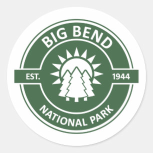 Nationalpark Big Bend Runder Aufkleber