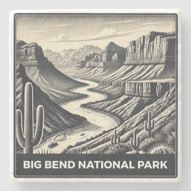 Nationalpark Big Bend Steinuntersetzer (Vorderseite)