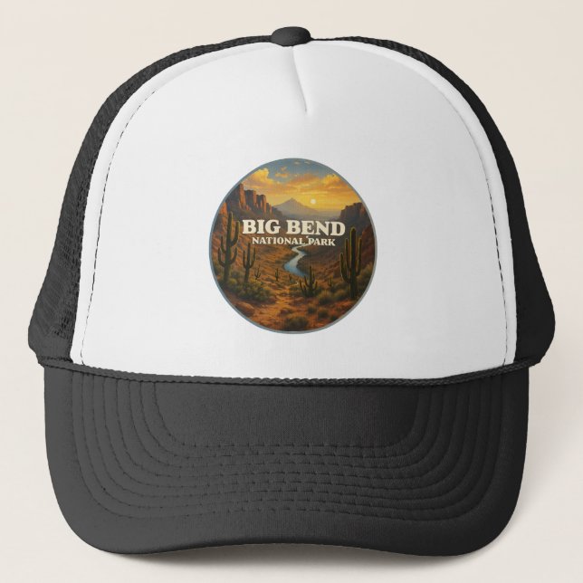 Nationalpark Big Bend Truckerkappe (Vorderseite)