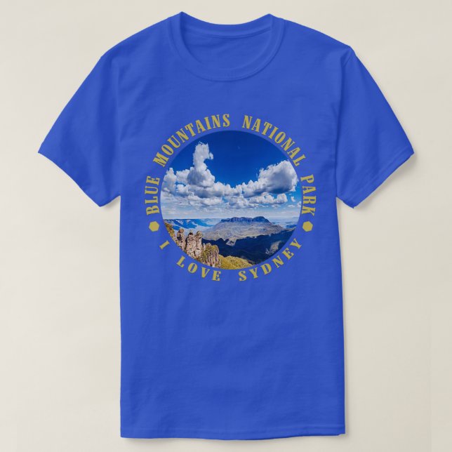 Nationalpark Blaue Berge 1 T-Shirt (Design vorne)