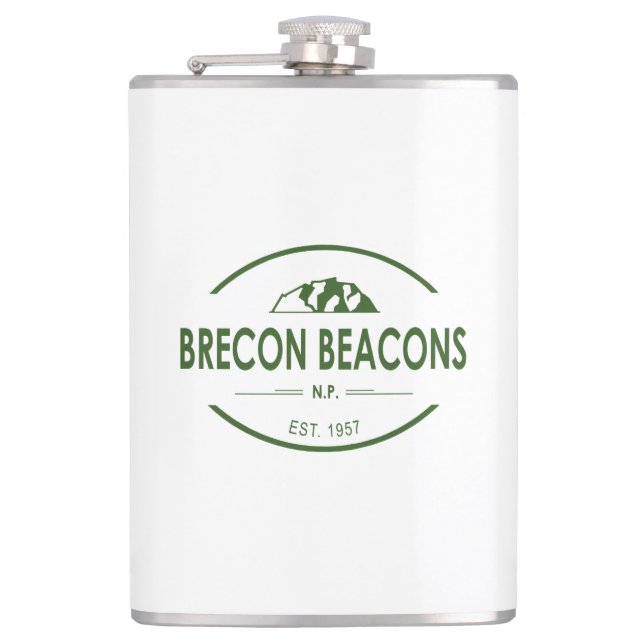Nationalpark Brecon Beacons Flachmann (Vorderseite)