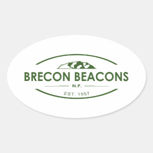 Nationalpark Brecon Beacons Ovaler Aufkleber