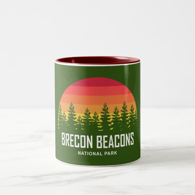 Nationalpark Brecon Beacons Zweifarbige Tasse (Mittel)