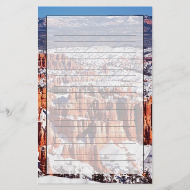Nationalpark Bryce Canyon Briefpapier (Vorderseite)