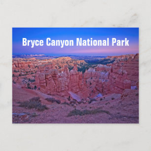 Nationalpark Bryce Canyon Feiertagspostkarte