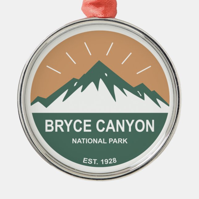 Nationalpark Bryce Canyon Ornament Aus Metall (Vorne)