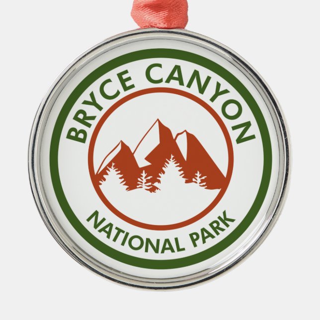 Nationalpark Bryce Canyon Ornament Aus Metall (Vorne)