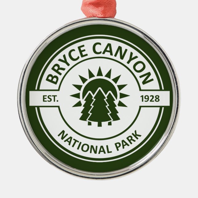 Nationalpark Bryce Canyon Ornament Aus Metall (Vorne)