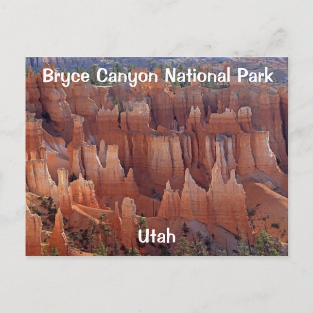 Nationalpark Bryce Canyon Postkarte (Vorderseite)