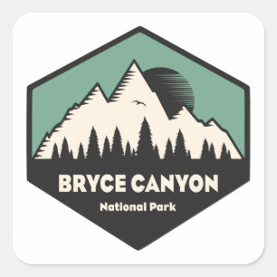 Nationalpark Bryce Canyon Quadratischer Aufkleber