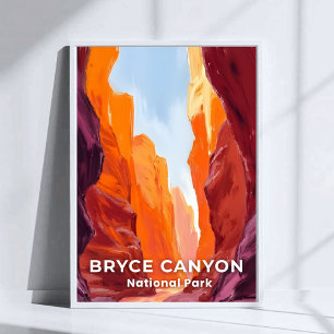 Nationalpark Bryce Canyon   Utah Travel Poster