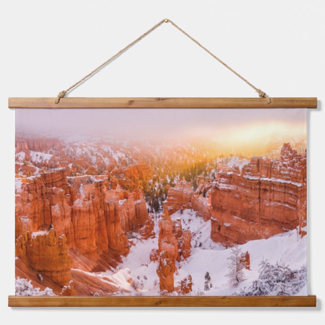 Nationalpark Bryce Canyon Wandteppich Mit Holzrahmen (Vorne)