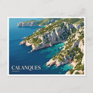 Nationalpark Calanques Marseille Frankreich Postkarte