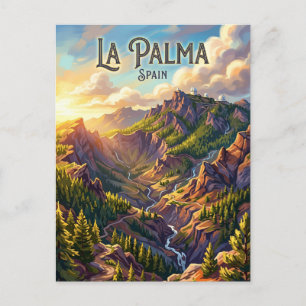 Nationalpark Caldera de Taburiente Spanien Postkarte