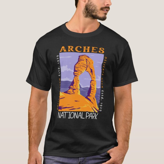 Nationalpark California Arche Vintag T-Shirt (Vorderseite)
