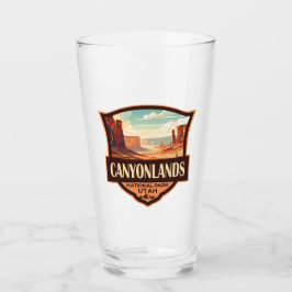 Nationalpark Canyonlands Illustration Retro Glas