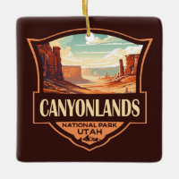 Nationalpark Canyonlands Illustration Retro