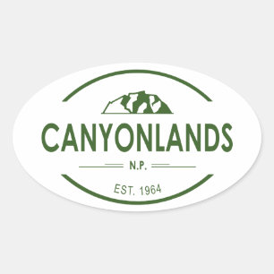 Nationalpark Canyonlands Ovaler Aufkleber