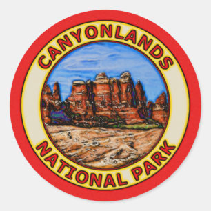 Nationalpark Canyonlands Runder Aufkleber