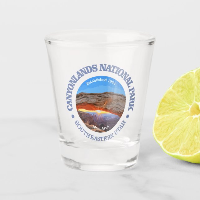Nationalpark Canyonlands Schnapsglas (Vorderseite)