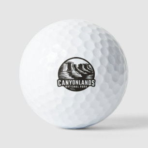 Nationalpark Canyonlands Schwarz-weiße Kunst und K Golfball