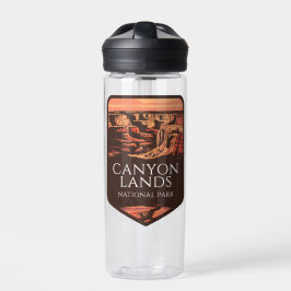 Nationalpark Canyonlands Sonnenuntergang Emblem Trinkflasche
