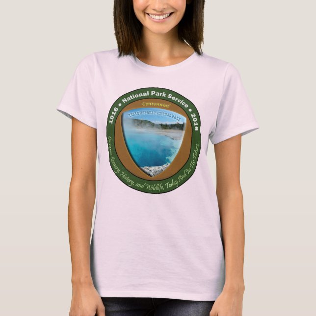 Nationalpark Centennial TSjirts Yellowstone T-Shirt (Vorderseite)