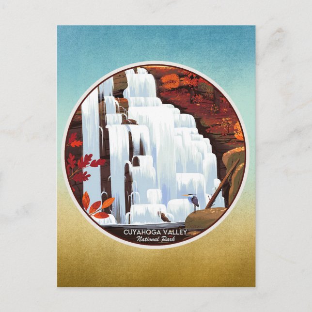 Nationalpark Cuyahoga Postkarte (Vorderseite)