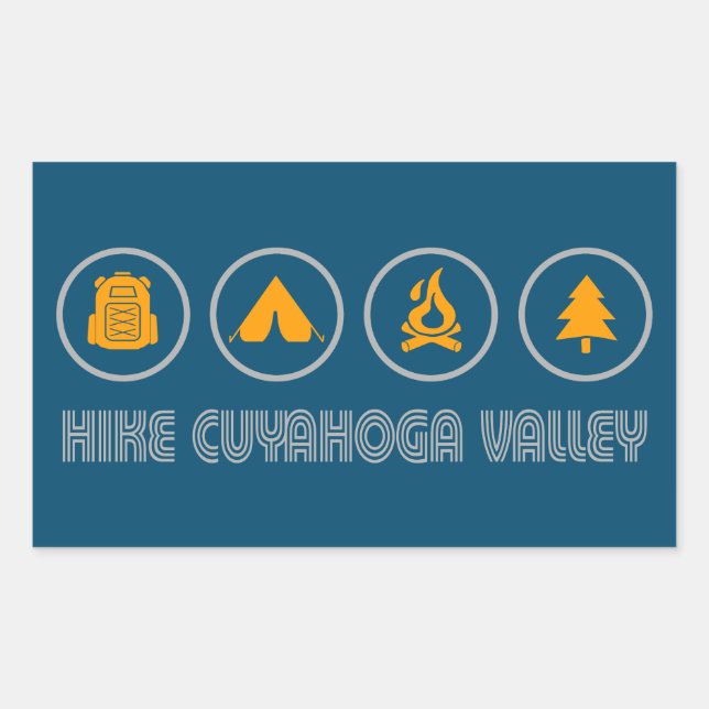 Nationalpark Cuyahoga Rechteckiger Aufkleber (Vorderseite)