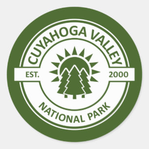 Nationalpark Cuyahoga Runder Aufkleber