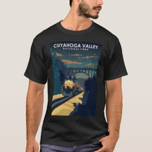 Nationalpark Cuyahoga Tal Vintag Minimaler Trav T-Shirt
