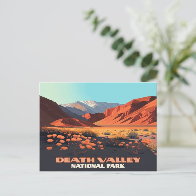 Nationalpark Death Valley Postkarte (Stehend Vorderseite)