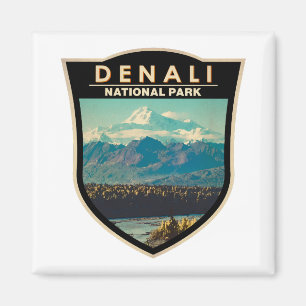 Nationalpark Denali Abzeichen Magnet