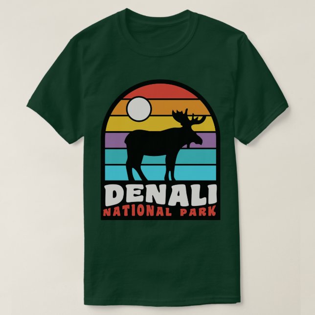 Nationalpark Denali Abzeichen T-Shirt (Design vorne)
