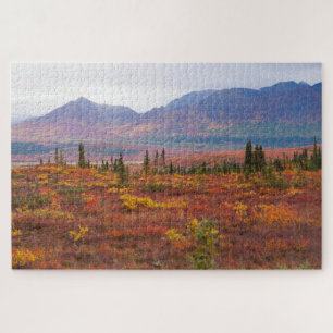 Nationalpark Denali, Alaska im Landschaftlichen He Puzzle